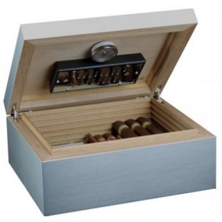 ADORINI Humidor Aluminium medium Deluxe