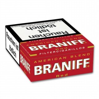 Braniff Red Naturdeckblatt 8x23