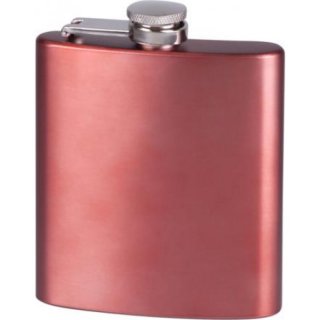 Flachmann Edelstahl rot 6oz/180ml
