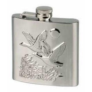 Flachmann chrom Enten 6oz/180 ml