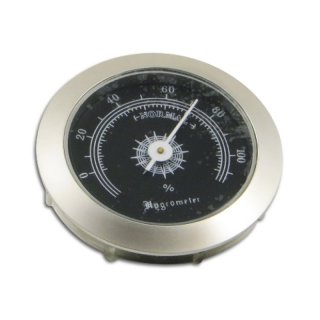 Hygrometer chrom Durchm 5/3.7c