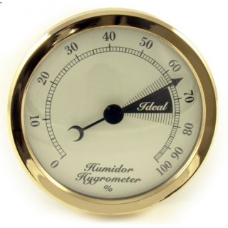 Hygrometer goldfarben
