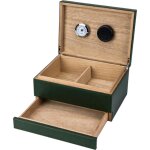 Humidor Lederimitat grün - Humidor Lederimitat grün