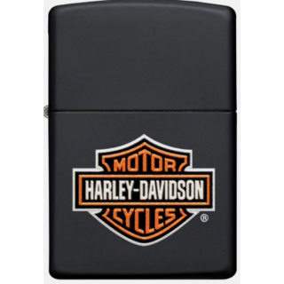 Zippo schwarz matt Harley-Davidson Bar & Shield