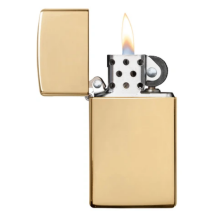 Zippo Slim Messing poliert 60001177