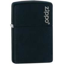 Zippo Black Matte mit Logo 60001203