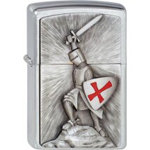 ZIPPO chrom gebürstet Templer Victory 1300103