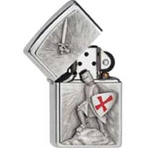 ZIPPO chrom gebürstet Templer Victory 1300103