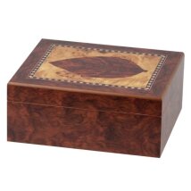 Humidor Blattdekor braun