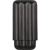Cigarrenetui Lederoptik schwarz 3er
