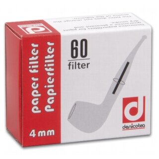 Denicotea Papierfilter 4mm 60er