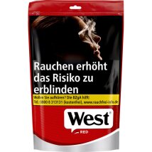 WEST Red Volume Tobacco Zip-Beutel (85 gr.)