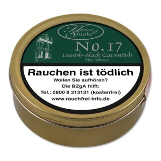 HOUSE OF SMOKE  No. 17 Danish Black Cavendish (50 gr.)