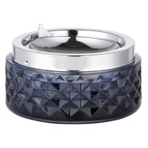 Kippascher Rauchglas grau/chrom