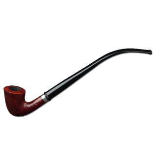 Lesepfeife CAPITELLO Bent kaminrot 27 cm