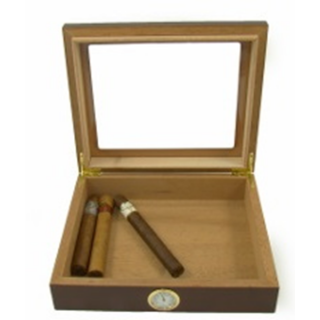 Angelo Humidor braun Glastop