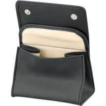 Stellbeutel Lederoptik schwarz