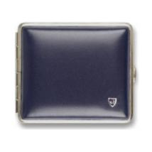 v.H. Zigarettenetui Softleder blau 18er