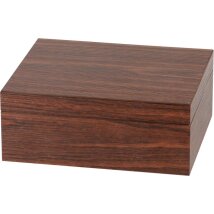Humidor Walnuss Haptik-Dekor für ca. 25 Zigarren