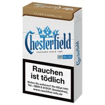 CHESTERFIELD Blue King Size Filter Cigarillos  (10x17)