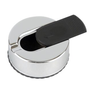 Taschenascher rund chrom
