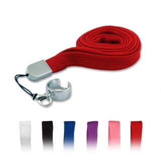 Silvercig Umhängeband weiß