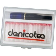 Denicotea Zigarettenspitze Marine blau K plus 10 Filter