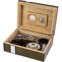 Humidor-Set 2-tone Laserfinish  für ca. 25 Zigarren