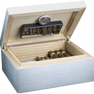 ADORINI Humidor Aluminium medium Deluxe