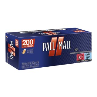 PALL MALL Red  Xtra Hülsen  200 Stück Packung