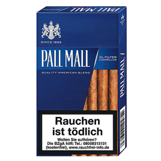 PALL MALL Blue XL Filter Cigarillos mit Naturdeckblatt  (10x17)
