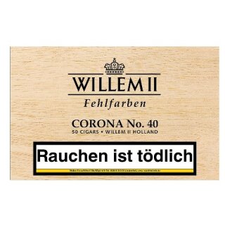 WILLEM II Fehlfarben Corona Nr 40 Sumatra 50er