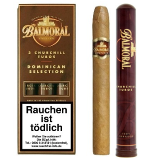 BALMORAL Dominican Selection Churchill Tubos 3er