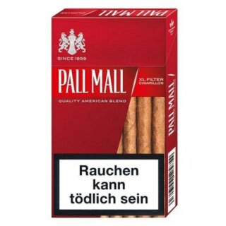 Pall Mall Red XL Filter Cigarillos (10x17)