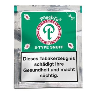 PÖSCHLS S-Type Spearmint Tüte  (10 gr.)