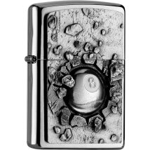 ZIPPO chrom gebürstet Eight Ball in Wall 2004738