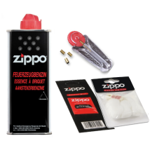 Zippo Set Benzin,Docht,Watte,Steine