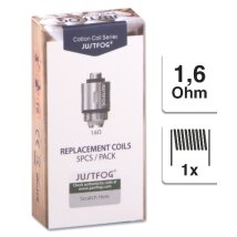 E-Clearomizercoil  JUSTFOG für S 14 und C 14 und Q 16 1,6 Ohm  5 Stück