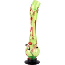 Bong Acryl Lady neongrün 39 cm hoch