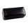 Cigarrenetui Kunstleder schwarz mit Cutter innen Zedernholz 19x9x5.8cm