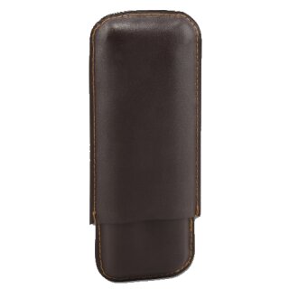 Cigarrenetui Leder braun 2er