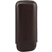 Cigarrenetui Leder braun 3er