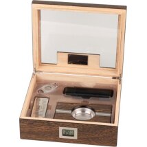 PASSATORE Humidor-Set Ironwood-Design hi-gloss f.ca.50 Zig.