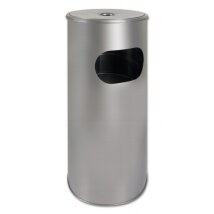 Standascher Edelstahl mit Abfallkorb 58 cm hoch Ø...