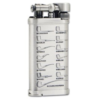 ITT CORONA Pfeifenfeuerzeug Old Boy chrom