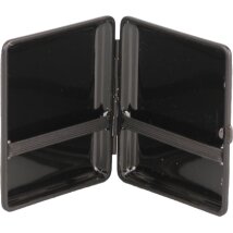 v.H. Zigarettenetui Leder schwarz 18er