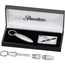 Cigarrenrundschneider PASSATORE Duo XL Alu silber 9/12mm Durchmesser