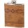 Flachmann chrom/Leder braun 6oz/180ml