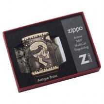 ZIPPO Kupfer Antik Armor Skull Multi Cut 60002848