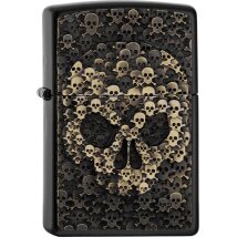 ZIPPO schwarz matt Skulls in Skull 2005334